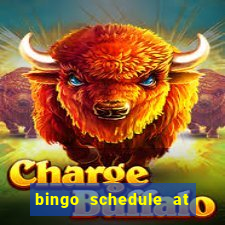 bingo schedule at mohegan sun