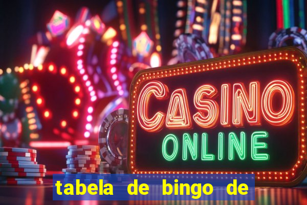 tabela de bingo de 1 a 100