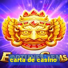 carta de casino