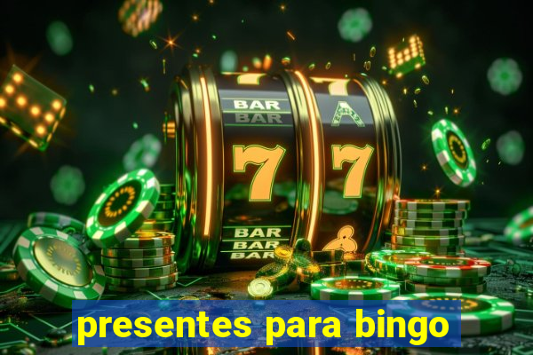 presentes para bingo