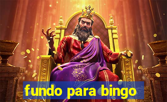 fundo para bingo