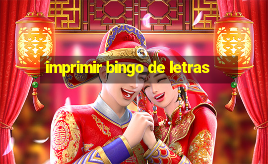 imprimir bingo de letras