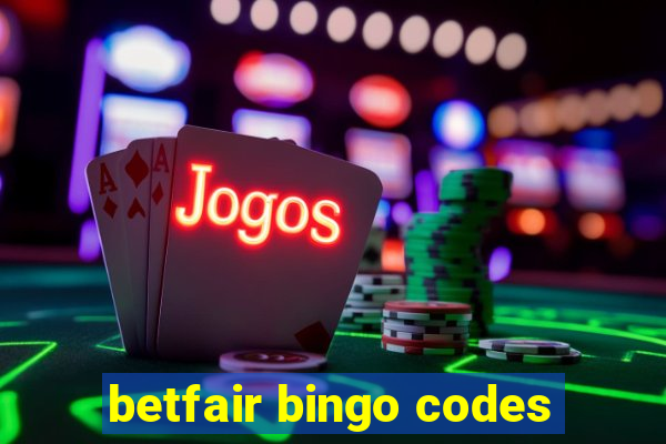 betfair bingo codes