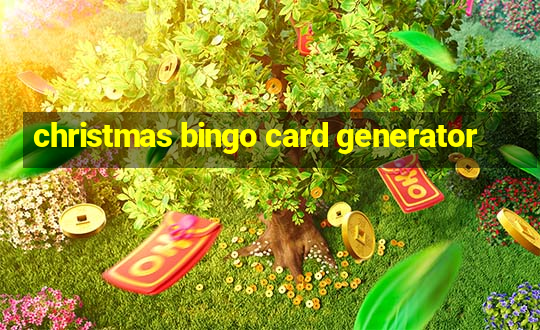 christmas bingo card generator