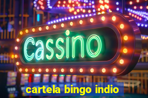 cartela bingo indio