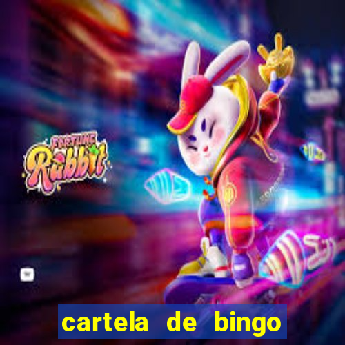 cartela de bingo de nomes para imprimir