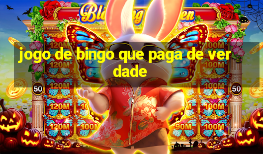 jogo de bingo que paga de verdade