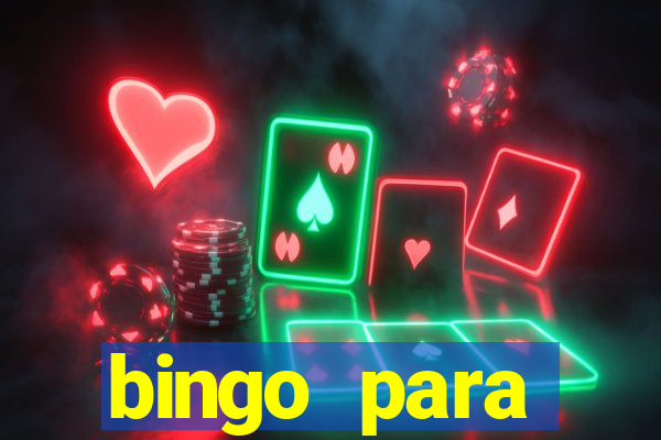 bingo para despedida de solteira para imprimir