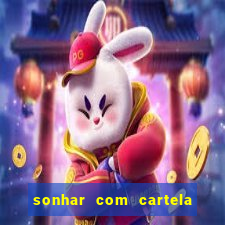 sonhar com cartela de bingo