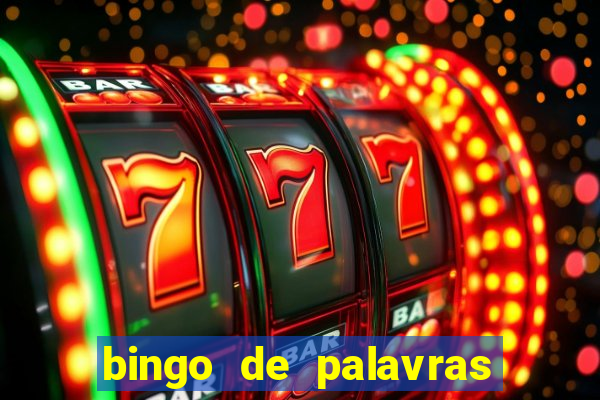 bingo de palavras colorido para imprimir