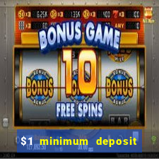 $1 minimum deposit microgaming casino