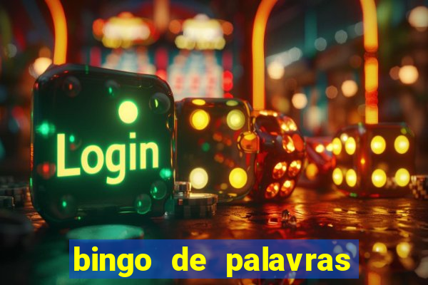 bingo de palavras para 3 ano