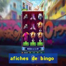 afiches de bingo para editar