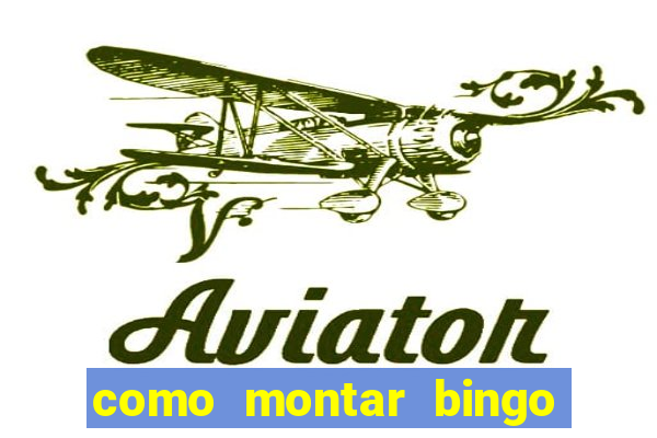 como montar bingo brinquedos toia