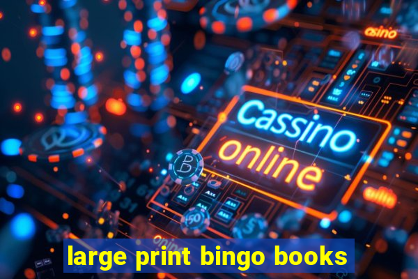 large print bingo books