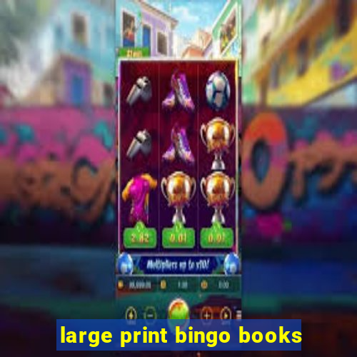 large print bingo books