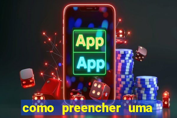 como preencher uma cartela de bingo