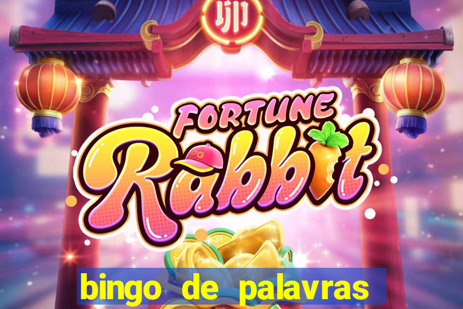 bingo de palavras para imprimir colorido