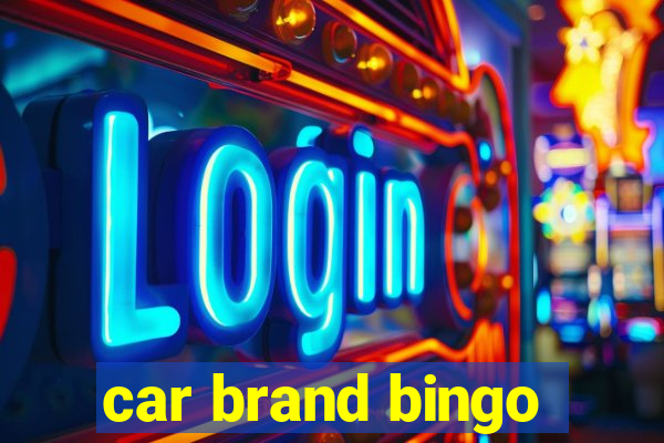 car brand bingo