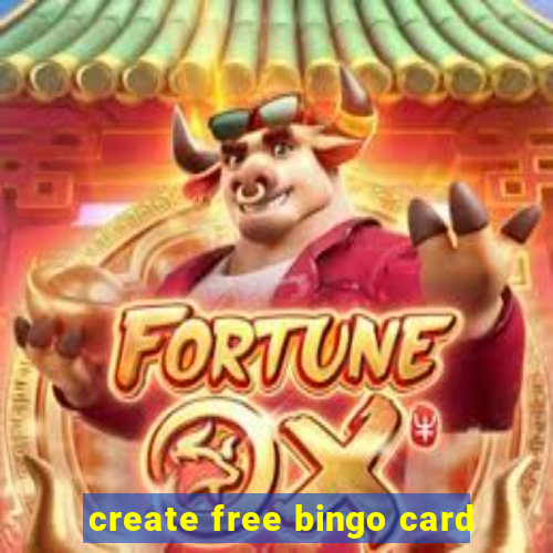 create free bingo card