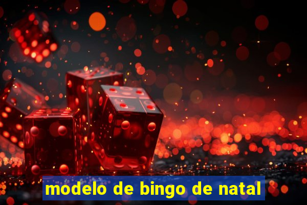 modelo de bingo de natal