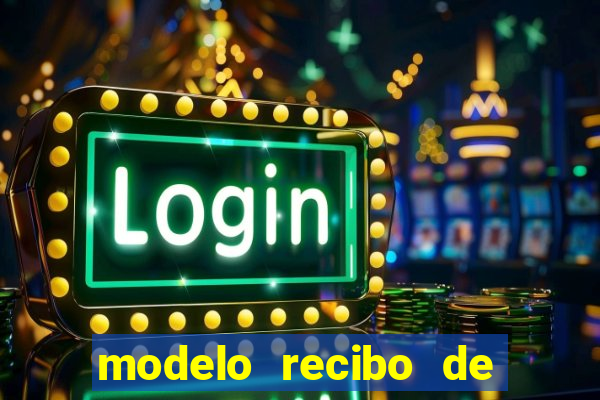 modelo recibo de pagamento autonomo