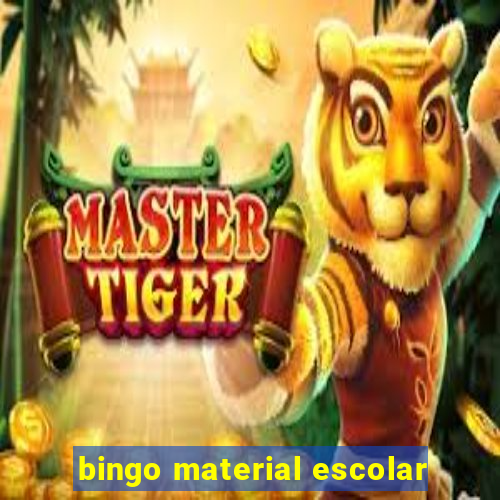 bingo material escolar