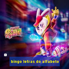 bingo letras do alfabeto