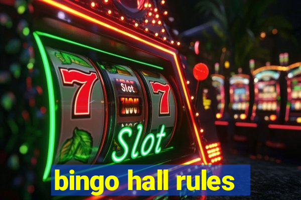 bingo hall rules