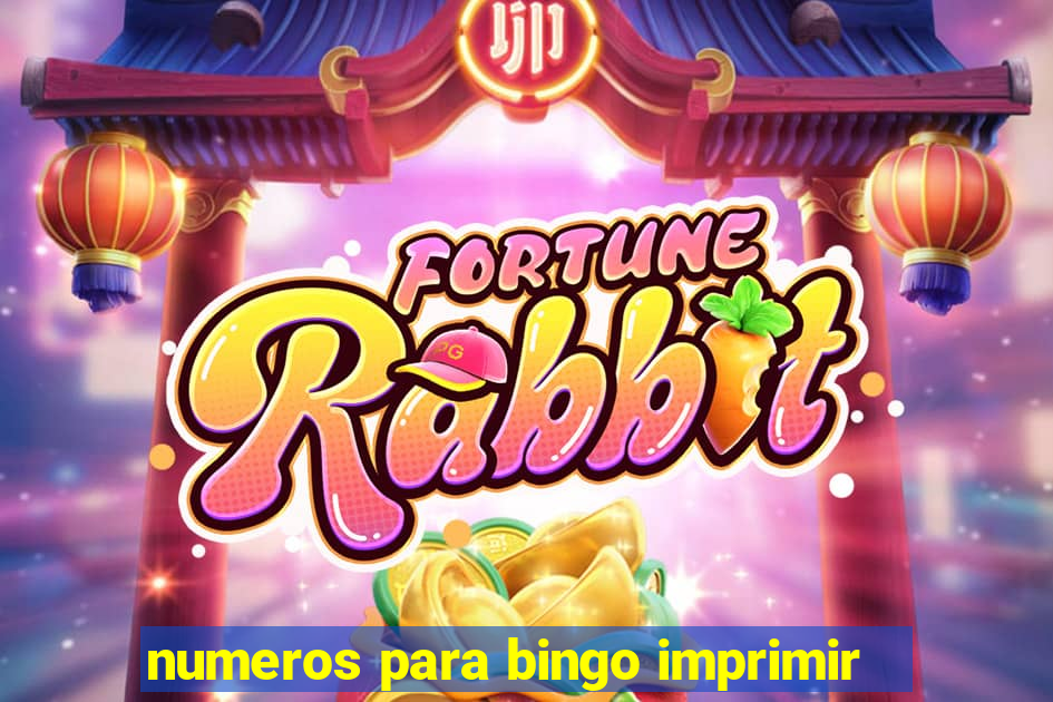 numeros para bingo imprimir