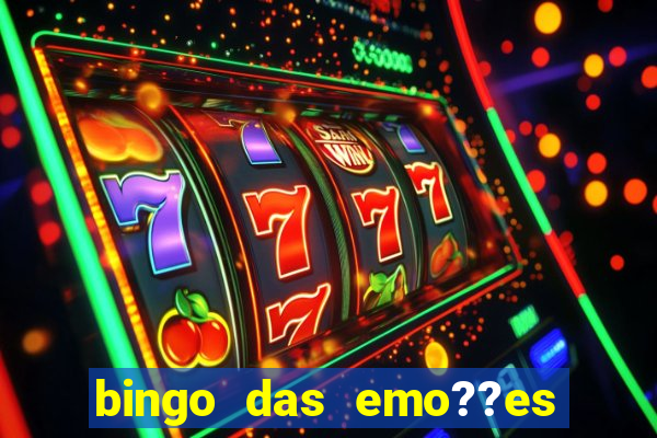 bingo das emo??es com palavras