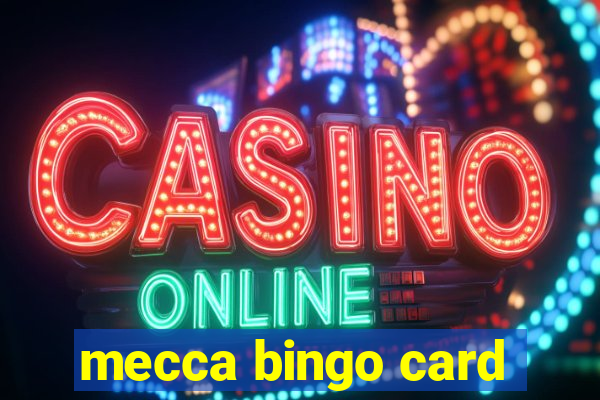 mecca bingo card