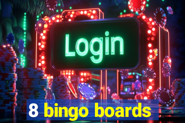 8 bingo boards