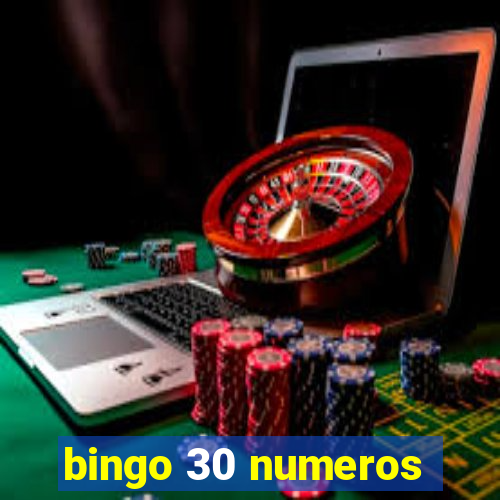 bingo 30 numeros