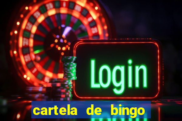 cartela de bingo para educa??o infantil