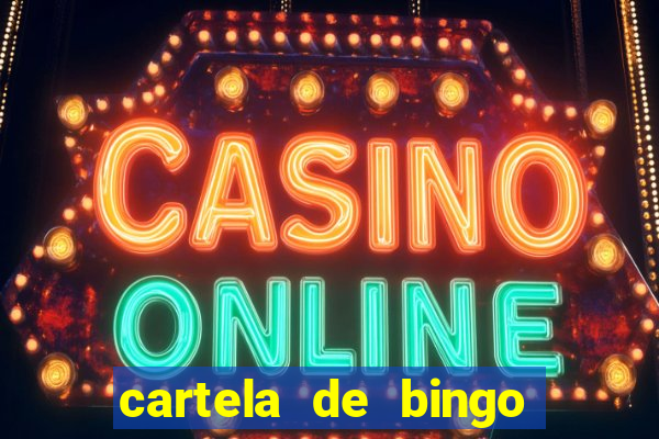 cartela de bingo da sorte