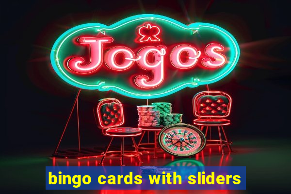 bingo cards with sliders