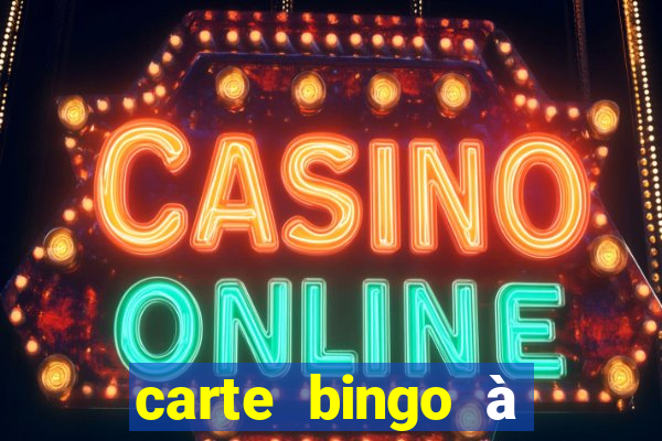 carte bingo à imprimer gratuit