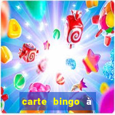 carte bingo à imprimer gratuit