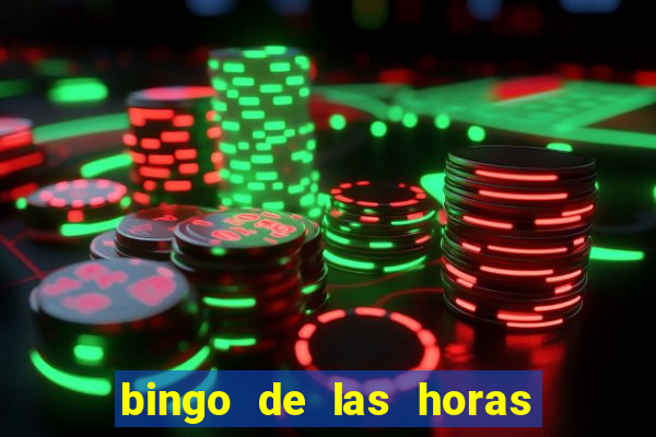 bingo de las horas para imprimir