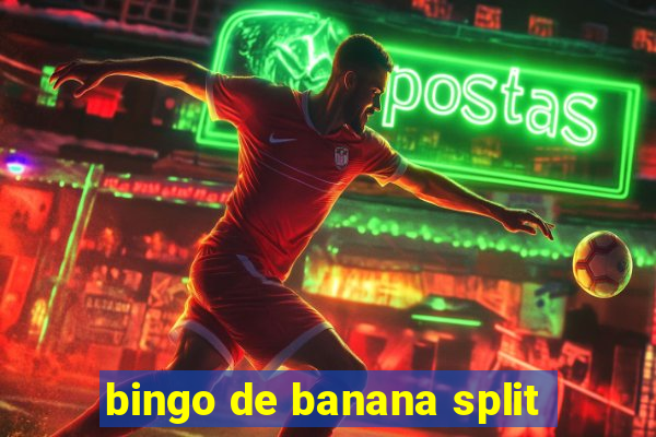 bingo de banana split