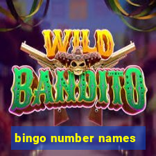 bingo number names