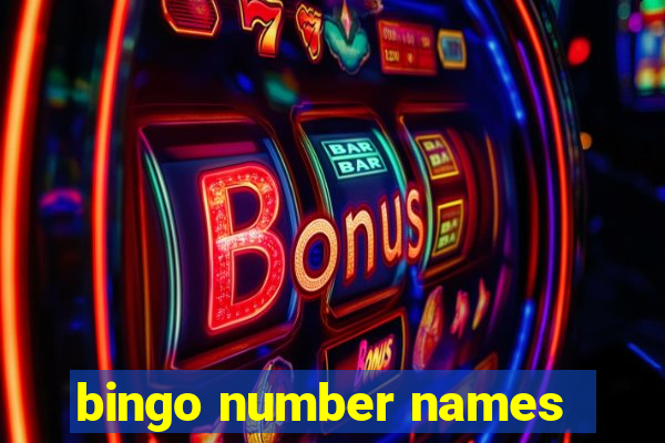 bingo number names