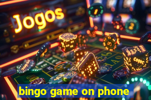 bingo game on phone