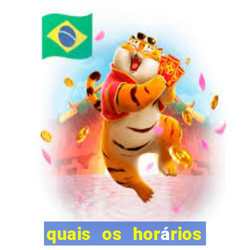 quais os horários que o fortune tiger paga