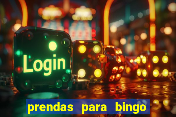 prendas para bingo de natal