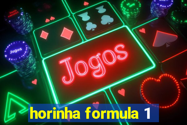 horinha formula 1