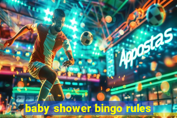 baby shower bingo rules