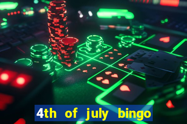 4th of july bingo cards printable free