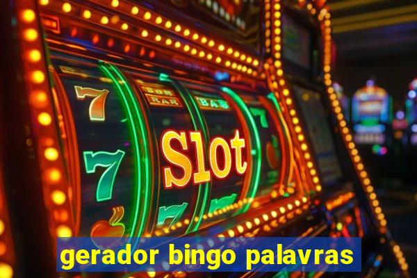 gerador bingo palavras